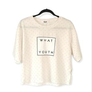 JACKPOT Soft Cream & Pink Polka-Dot Top from Korea